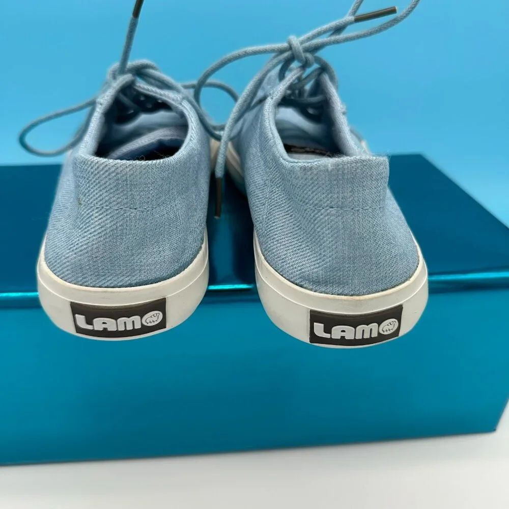 NWOT/B Lamo Women's Vita Canvas Casual Low Top Sneaker Shoe, Size 8.5, Sky‎ Blue